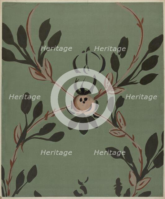 Free Hand Decorated Wall, c. 1940. Creator: Edward DiGennero.