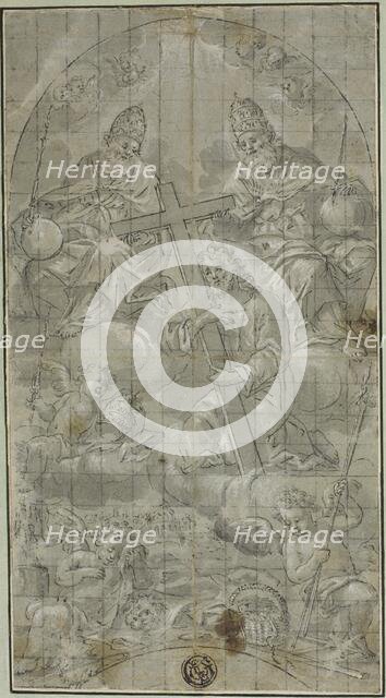 The Trinity with Christ Bearing the Cross, n.d. Creator: Raffaello Vanni.