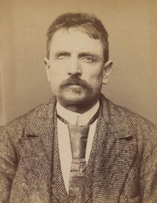 Briet. Albert, Louis. 44 ans, né à Lyon (Rhône). Boulanger. Anarchiste. 4/3/94., 1894. Creator: Alphonse Bertillon.