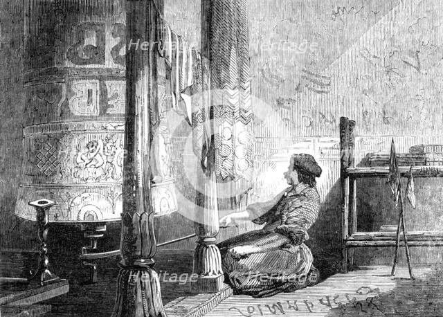 "Prayer Wheel" in Cashmere, 1857. Creator: Unknown.