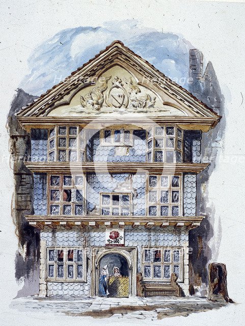 The Rose Tavern, Fenchurch Street, London (1805?). Artist: C Matthews