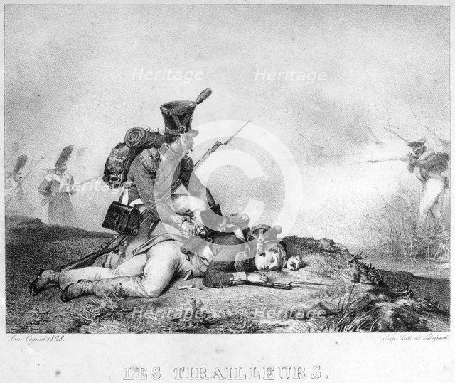 'Riflemen', 19th century. Artist: Unknown