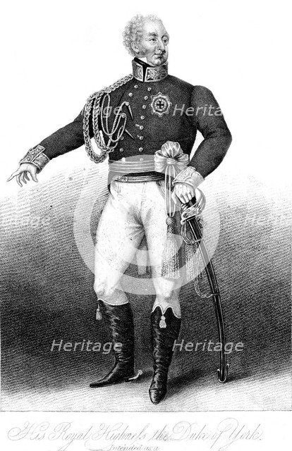 'His Royal Highness the Duke of York', c19th century.Artist: Anthony Cardon