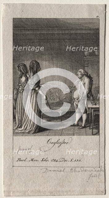 Cagliostro, 1784. Creator: Daniel Chodowiecki (German, 1726-1801).