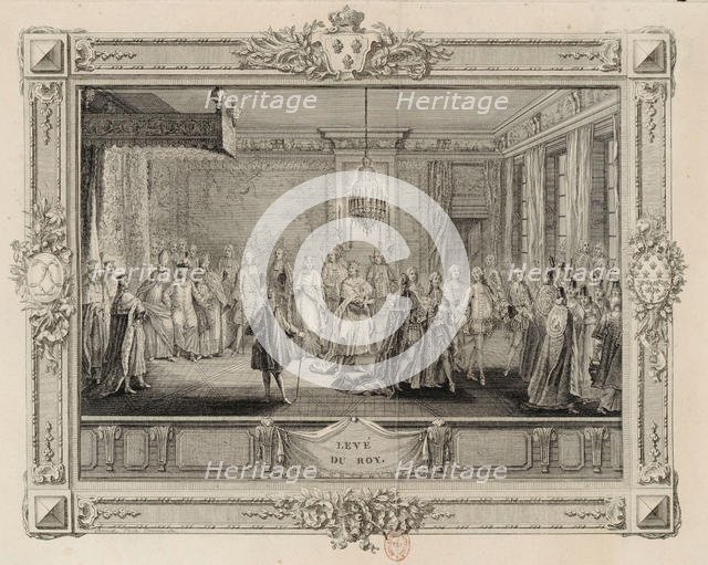 Levé du Roy (The levee of King Louis XVI), 1774-1775 . Creator: Patas, Charles Emmanuel (1744-1801).
