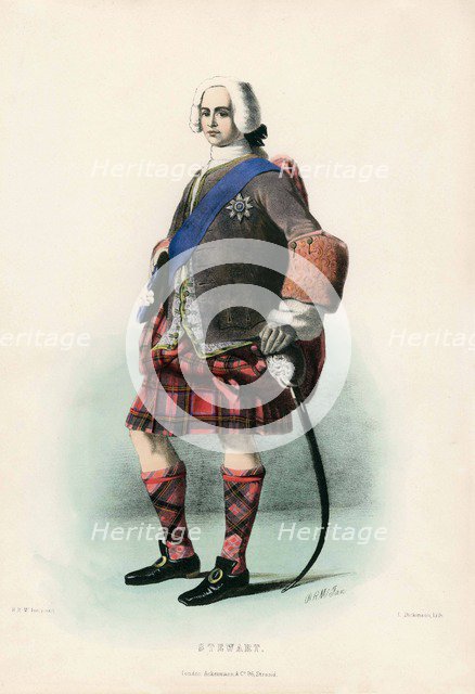 Stewart, from The Clans of the Scottish Highlands, pub. 1845 (colour lithograph)