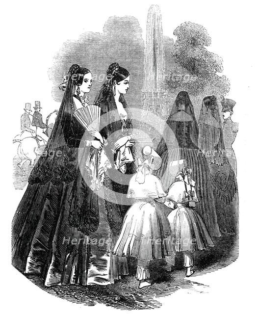 Spanish ladies, 1845. Creator: Unknown.