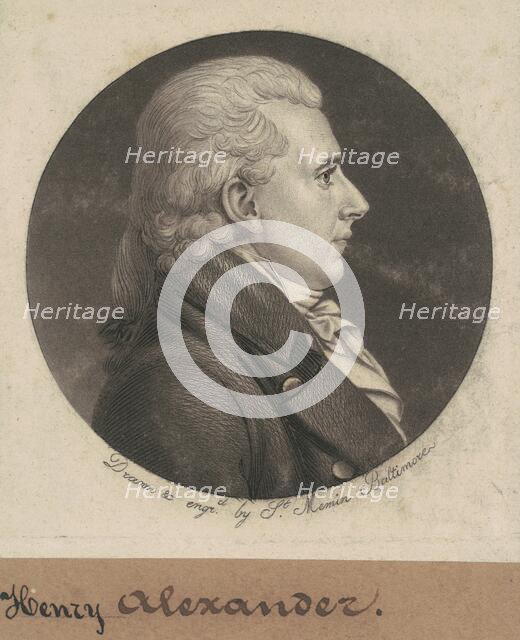 Henry Alexander, 1803/1806. Creator: Charles Balthazar Julien Févret de Saint-Mémin.