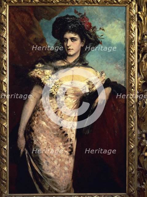  'Portrait of Francisca Charlemont', 1878 by Hans Makart.