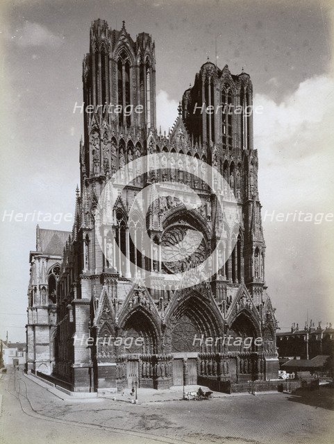 Cathedral of Notre-Dame, Reims, France, late 19th or early 20th century. Artist: Unknown