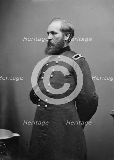 General James Garfield, US Army, between 1855 and 1865. Creator: Unknown.