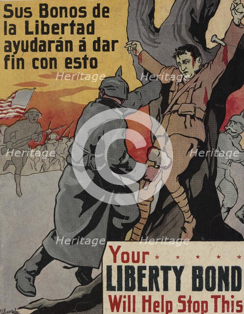 Your Liberty Bond will help stop this, 1917. Creator: Fernando Amorsolo.