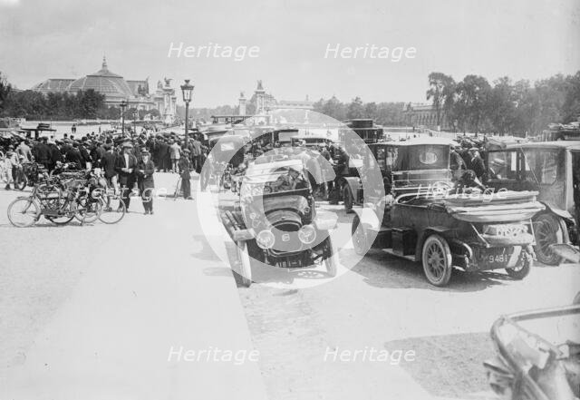 Autos requisitioned, Paris, between c1914 and c1915. Creator: Bain News Service.
