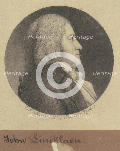 John Lincklaen, 1796-1797. Creator: Charles Balthazar Julien Févret de Saint-Mémin.