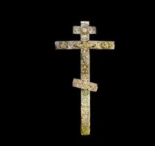 Venerable Sergei Radonezhskii's cross with which he blessed the Venerable Irinarkh..., 1911. Creator: Sergey Mikhaylovich Prokudin-Gorsky.
