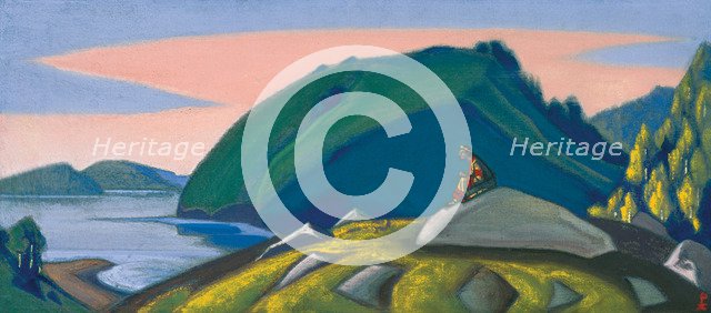 Stage design for the ballet The Rite of Spring (Le Sacre du Printemps) by I. Stravinsky.