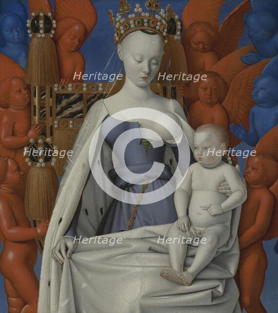 Madonna Surrounded by Seraphim and Cherubim, c1450. Creator: Jean Fouquet.