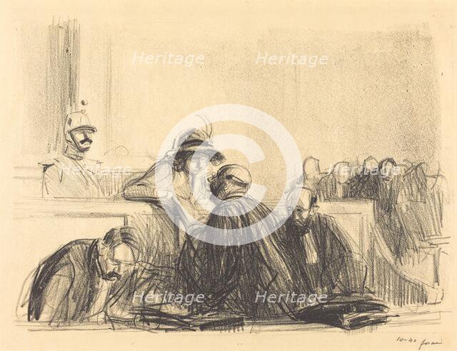 Lawyer Talking to His Client, 1915. Creator: Jean Louis Forain.