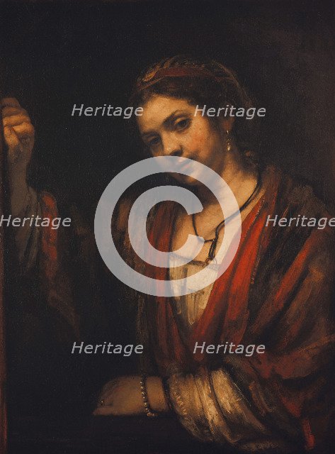 Portrait of Hendrickje Stoffels, c. 1656. Artist: Rembrandt van Rhijn (1606-1669)