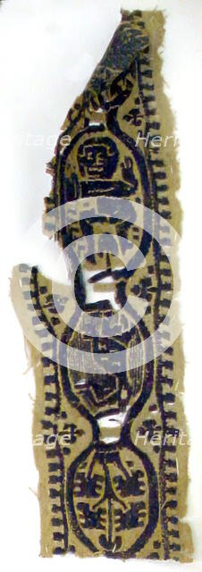 Textile Fragment, Coptic, 5th century. Creator: Unknown.