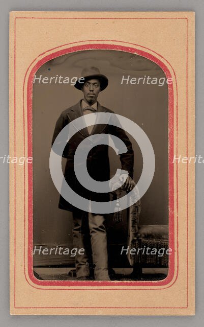 Untitled (Portrait of a Standing Man), 1875. Creator: Unknown.