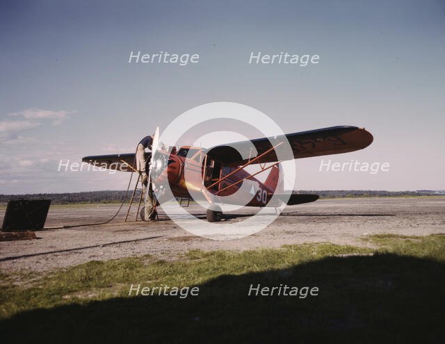 Civil Air Patrol Base, Bar Harbor, Maine, 1943. Creator: John Collier.