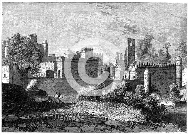The royal palace at Gondar, the ancient capital of Abyssinia, c1890. Artist: Unknown