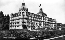 The Palace Hotel, Lucerne, Switzerland, early 20th century. Artist: Unknown