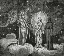 The Divine Comedy, (1307-1321): The Paradise, 1888. Creator: Jean Edouard Dargent.