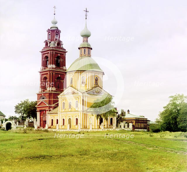 Suzdal: The Church of Dmitry Solunsky, 1912. Creator: Sergey Mikhaylovich Prokudin-Gorsky.