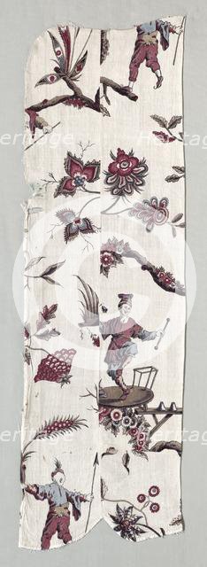 Woodblock Printed Textile Fragments, c. 1785. Creator: Unknown.