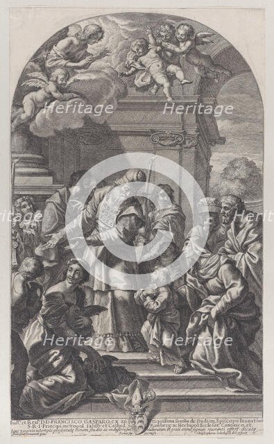 The presentation of the Virgin in the Temple, 1670-80. Creator: Christof Lederwasch.