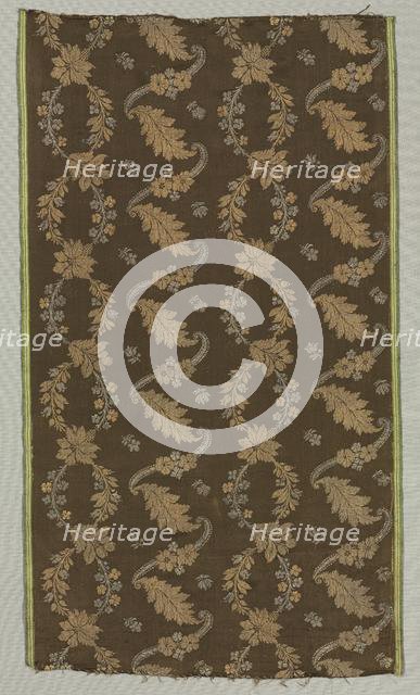 Silk Fragment, 18th century. Creator: Unknown.