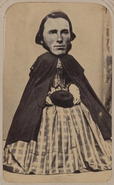 [Carte-de-visite Album of Collaged Portraits], 1850s-90s. Creator: Unknown.