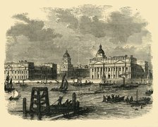 'Greenwich Hospital, from the River', (c1878). Creator: Unknown.