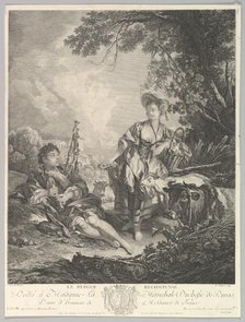 Le Berger Recompensé (The Rewarded Shepherd), 18th century. Creator: Rene Gaillard.