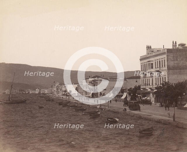 Smyrna, General View of the Quais, 1880s. Creator: Unknown.