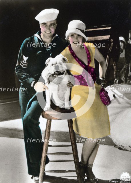 James Hall (1900-1940) and Clara Bow (1905-1965), American actors, 20th century. Artist: Unknown