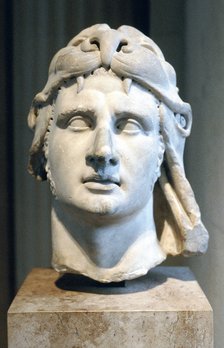 Portrait bust of Alexander the Great. Artist: Anon
