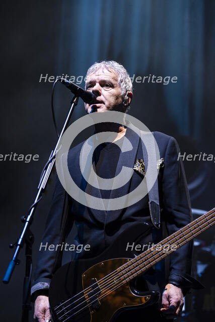 Jean-Jacques Burnel, The Stranglers live at the Royal Albert Hall, Mar 2024. Creator: Annapaola Marchesani.