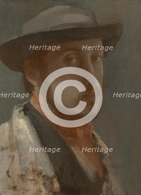 Self-Portrait, 1899. Creator: Edgar Degas.