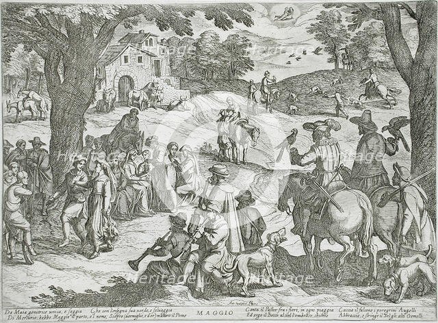 May: A Hunt, published 1599. Creator: Antonio Tempesta.