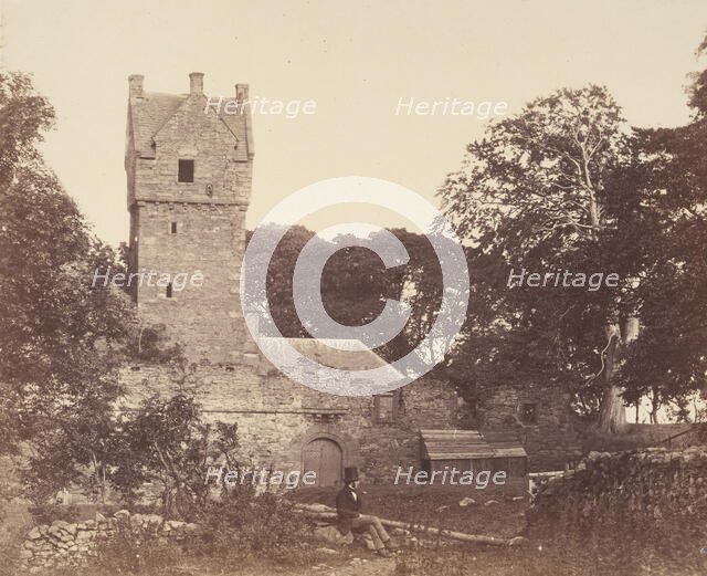 The Castle of the Mains, Forfarshire, 1856. Creator: John Sturrock.