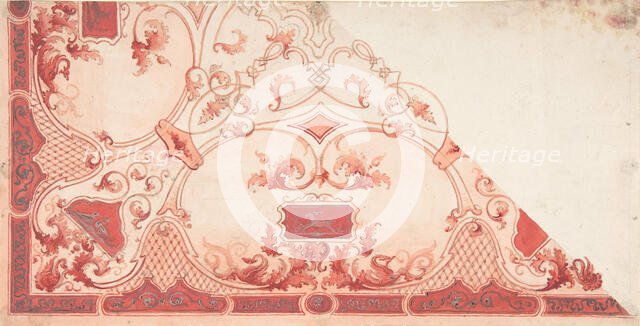 Design for a Painted Ceiling, 1800-1900. Creator: Anon.