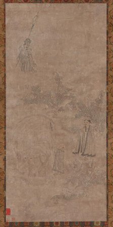 Washing the White Elephant, Ming dynasty, 16th-17th century. Creator: Unknown.