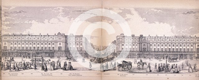 Panorama of London, 1849. Artist: George C Leighton