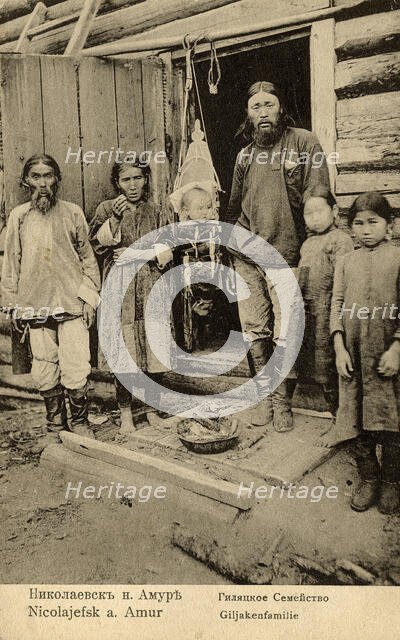 Nikolaevsk-on-Amur. Gilyak family, 1900. Creator: Unknown.