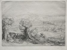 Souvenir dun Vallée en Bourgogne. Creator: Alphonse Legros (French, 1837-1911).