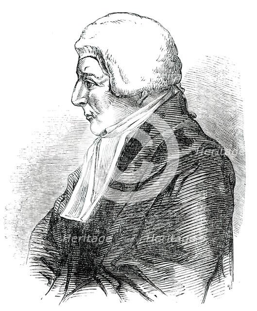 The late Sir Lancelot Shadwell, Vice-Chancellor of England, 1850. Creator: Unknown.