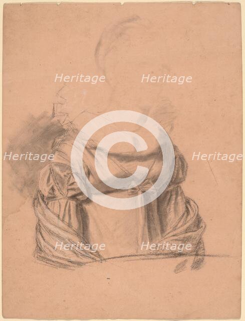 Study of a Woman's Dress, probably c. 1820. Creator: John Vanderlyn.
